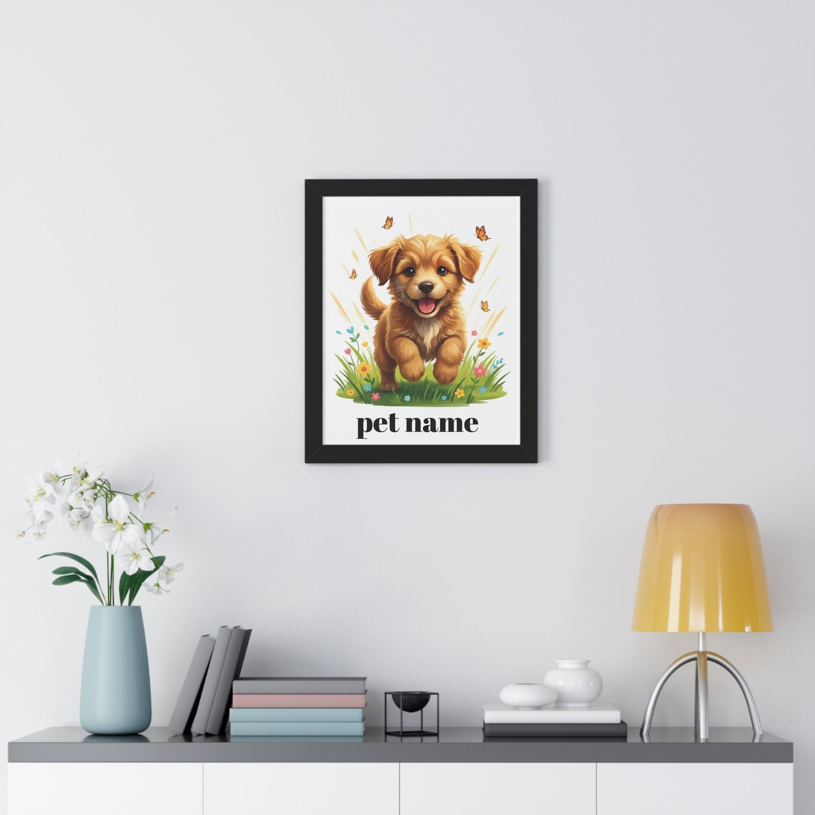 Framed Pet Poster — Personalized Puppy Name Wall Art 8 Framed Pet Poster — Personalized Puppy Name Wall Art - Image 8