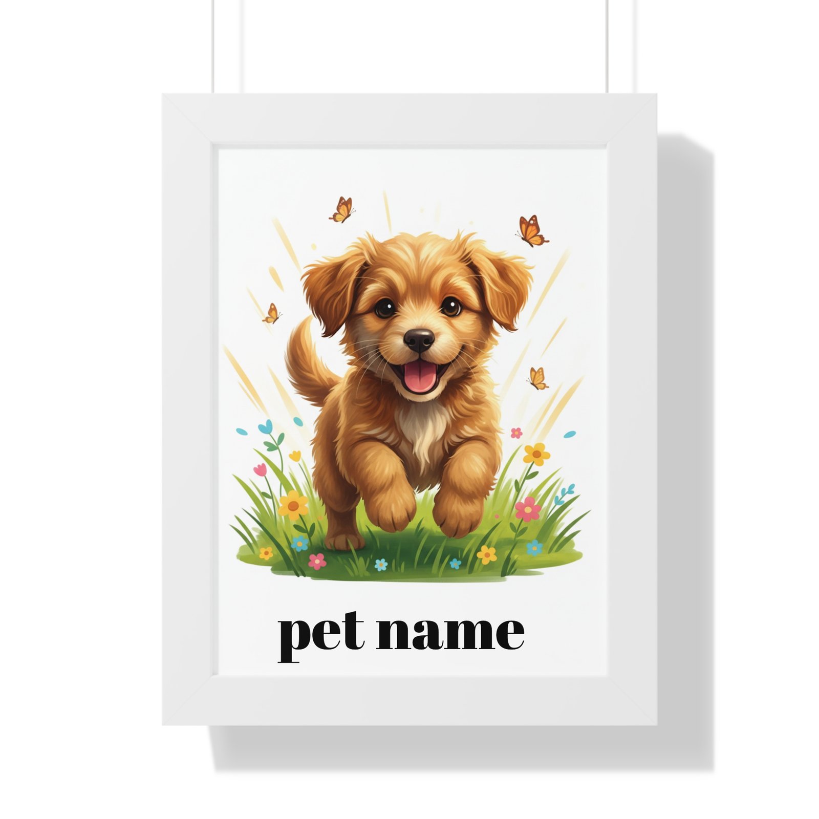 Framed Pet Poster — Personalized Puppy Name Wall Art 11 Framed Pet Poster — Personalized Puppy Name Wall Art - Image 11