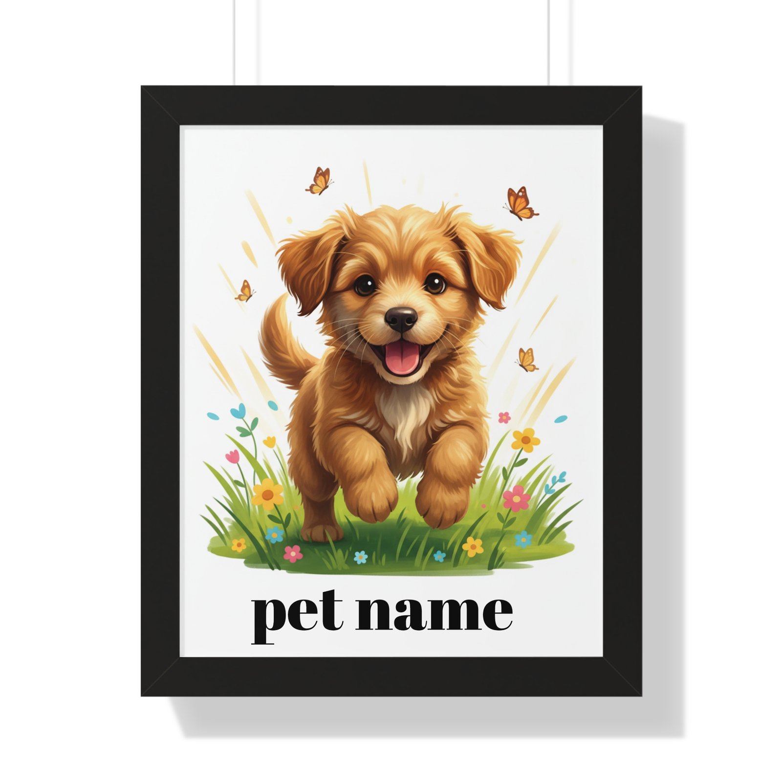 Framed Pet Poster — Personalized Puppy Name Wall Art 7 Framed Pet Poster — Personalized Puppy Name Wall Art - Image 7